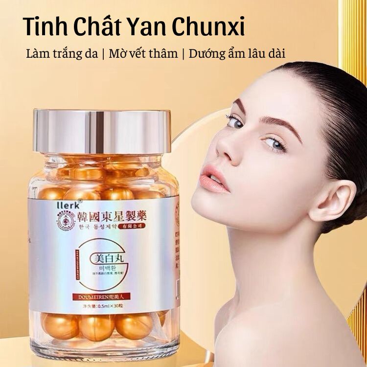 Tinh Chất Yan Chunxi Doumeiren Dưỡng Trắng Da, Loại Bỏ Nám, Tàn Nhang, Dưỡng Ẩm, Làm Đều Màu Da, Phục Hồi Da Từ Sâu Bên