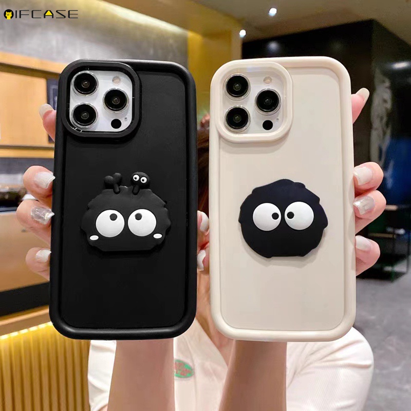 Ốp Điện Thoại Mềm Màu Trắng Đen Hình Bùi Nhùi 3d Cho oppo reno 7 5 pro lite 7z 6 4 se 5z 4z 5g r17 r15 f11