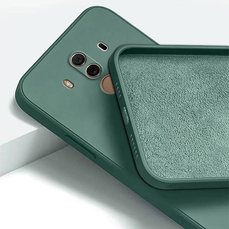 Sang Trọng Ốp Điện Thoại Silicon Dẻo Hình Vuông Cho huawei mate 20x 20 10 9 lite pro 4g 5g