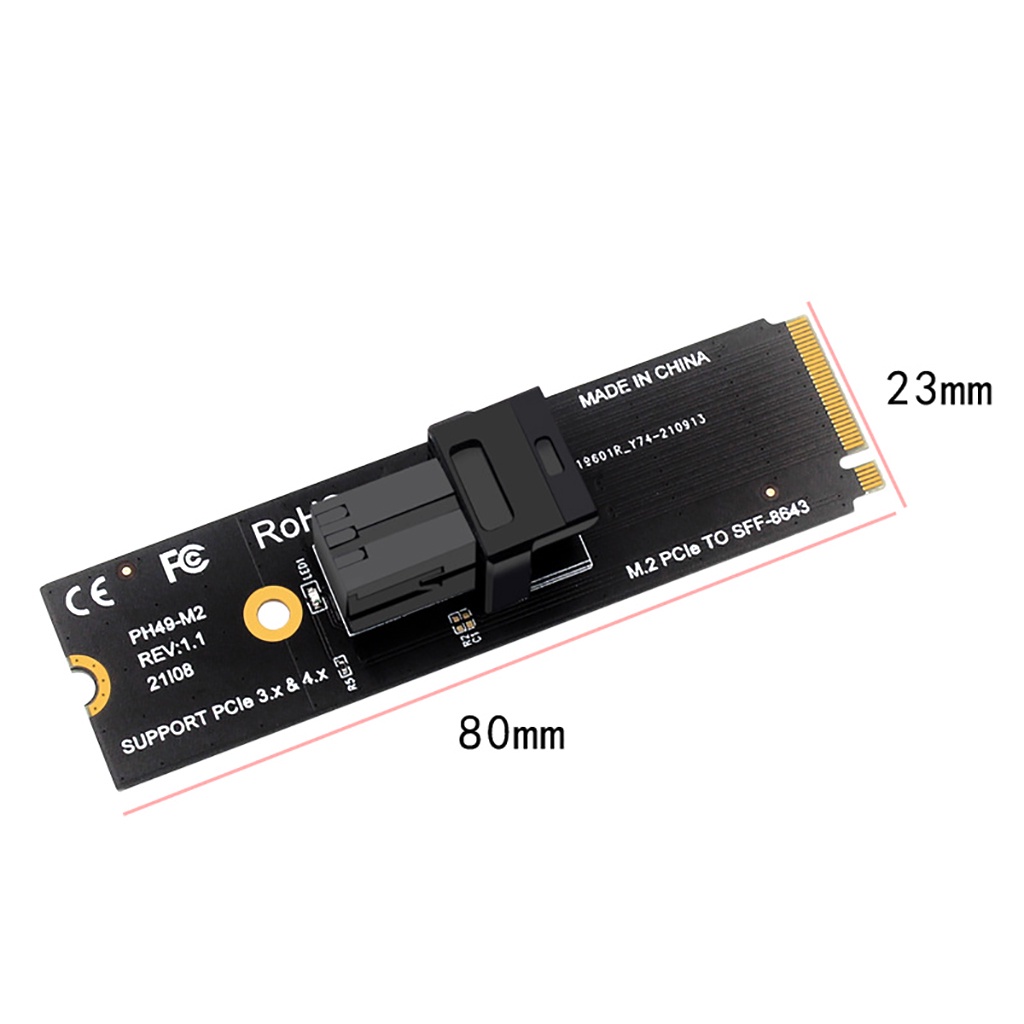 Card Mở Rộng m.2 m key Pcie4.0 Sang sff8643 sff8639 m2 nvme protocol 2.5 u.2 2260 2280 Sd Sang m.2 pcie Thẻ