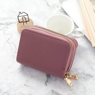 Ví da PU PIERRE LOUES dáng ngắn nhiều ngăn đựng thẻ cỡ lớn thời trang cho nữ