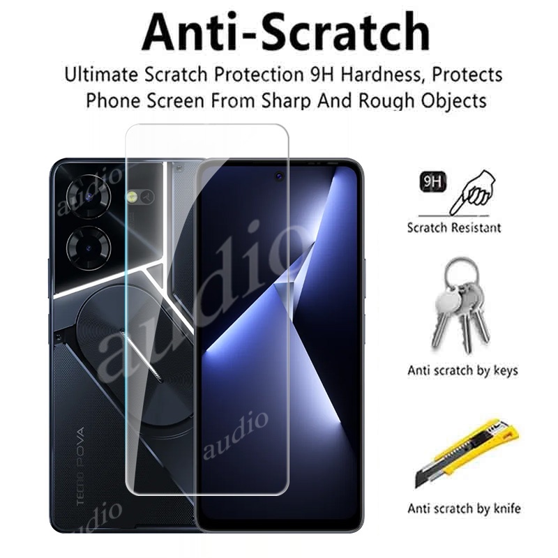 3 Miếng Dán Bảo Vệ Màn Hình Kính Cường Lực Cho Tecno Pova 5 6 Pro 5Pro 6Pro 5G 4G 2024 Trong Suốt Trong Suốt Bảo Vệ Mỏng Cho Tecno Pova5 Pova6 Pro Pova5Pro Pova6Pro Vỏ Điện Thoại Fiim