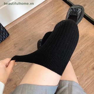 1 Đôi Tất Giữ Ấm Chân Mùa Đông Dày Dặn Kiểu Dáng Đơn Giản Cho Nữ