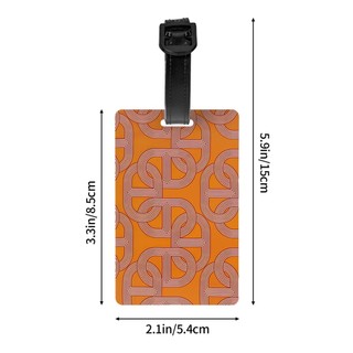 Thẻ vali hành lý Herme PVC 5.4 * 8.5cm Giá đỡ địa chỉ cá nhân hóa sáng tạo Phụ kiện du lịch Thẻ hành lý