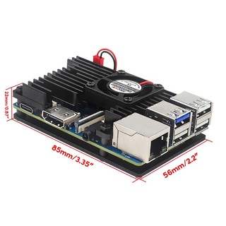 Zzz Cho Orange Pi 3B Mainboard Case Vỏ Hợp Kim Nhôm Vỏ Hộp Làm Mát Thụ Động