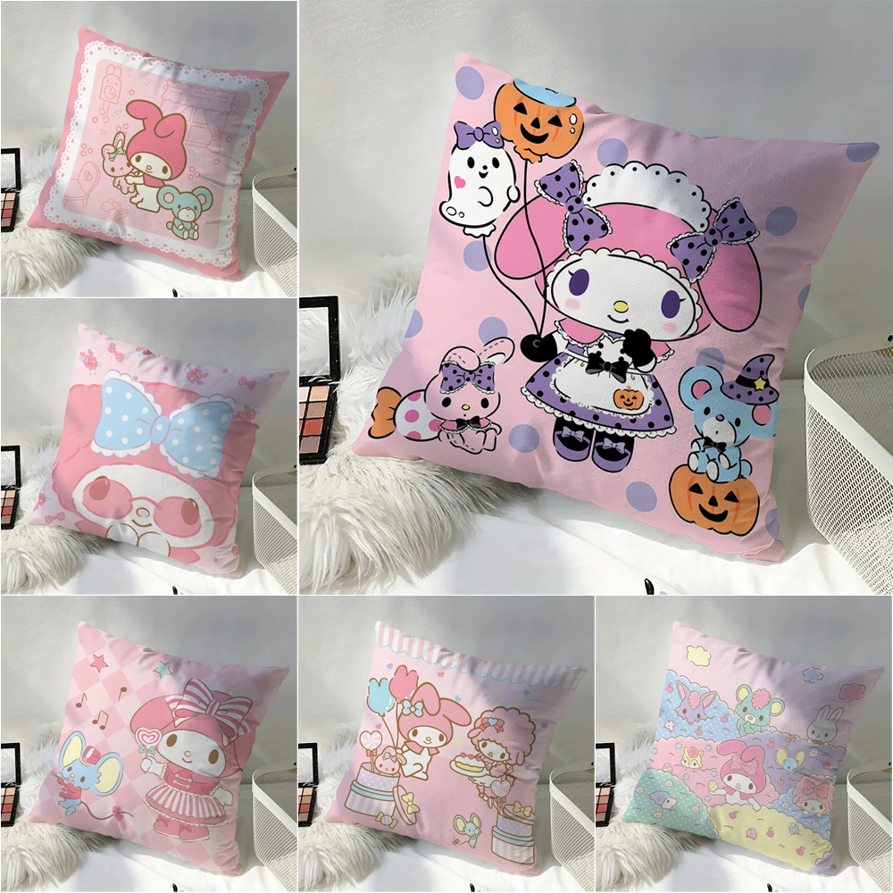 Sanrio Vỏ Gối In Họa Tiết Hoạt Hình my melody Một Mặt Trang Trí Phòng Khách / sofa / Xe Hơi / Quà Tặng Cho Bé (Không Có Lõi)