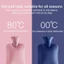 Túi Nước Nóng VVDZA, Bình Nước Nóng Đau 1 / 2L, Chất Lượng Cao Hot Pack Mềm Mại Giữ Ấm Tay Cổ Vai