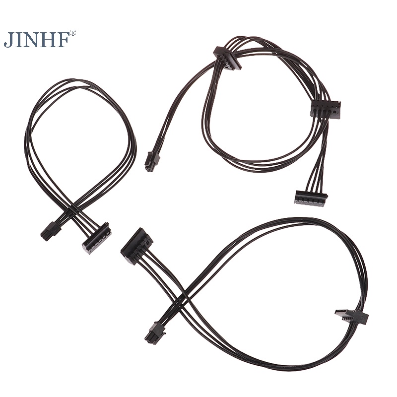 JINHF 1Pc 35 / 45 / 65CM 4 Pin Sang SATA Cáp Nguồn Cho Giao Diện Ban Chính SATA SSD HDD Cáp HOT