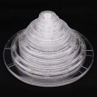 Bàn xoay LILYES Acrylic, Giá đỡ màn hình 360 độ, Tấm xoay trong suốt trưng bày trang sức