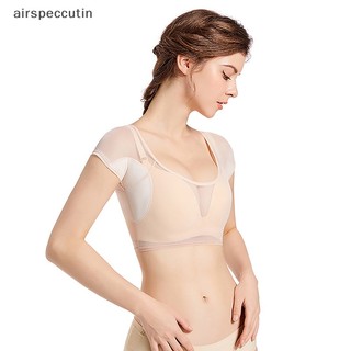 Airspecutin Nách Mồ Hôi Miếng Lót Thấm Hút Khử Mùi Miếng Lót Nữ Áo Thun Hình Dạng Miếng Lót Mồ Hôi Có Thể Tái Sử Dụng Có Thể Giặt Được Lưới Trong Suốt EN