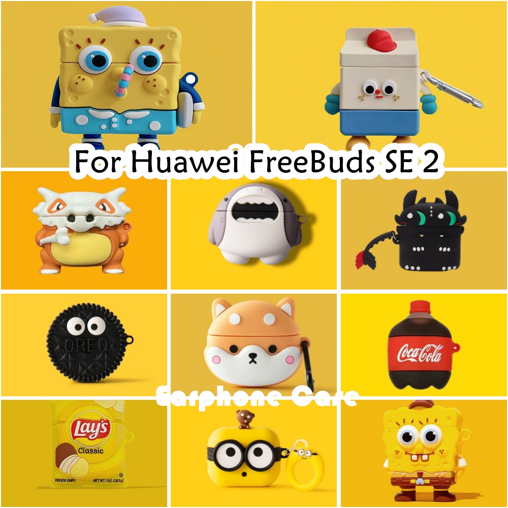 [Ngôi sao tương lai] Dành cho Ốp lưng Huawei FreeBuds SE 2 họa tiết ba chiều sáng tạo Vỏ tai nghe silicon mềm Vỏ bọc NO.3