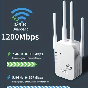 Kích sóng Wifi 4 râu tốc độ cao 300Mbs. Mở rộng vùng phủ sóng, cải thiện tốc độ mạng Wifi, Có cả phát Wifi từ dây Lan