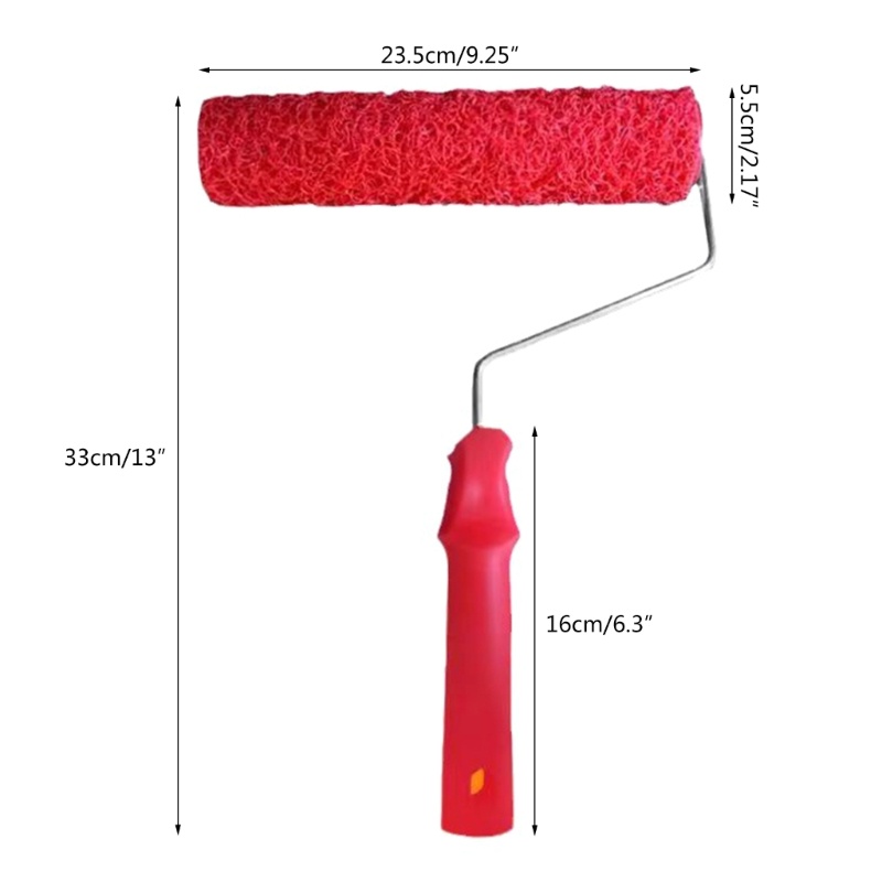 KIKIN Họa Tiết Họa Tiết Con Lăn Bàn Chải Treo Tường Con Lăn Putty Dụng Cụ Trang Trí Nhà Dễ Dàng Sử Dụng