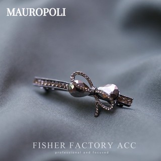 Mauropoli [Sẵn sàng] Kẹp lò xo nơ kim cương giả khí chất Đầu lưng OL cao cấp Kẹp tóc nửa mảnh Kẹp tóc bên Nổ Clip