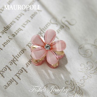 Mauropoli [Sẵn Sàng] Hàn Quốc ins Retro Ngọc Trai Hoa Cúc Ngọc Trai Nổ Kẹp Tóc Nữ Đầu Sau Kẹp Tóc