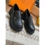 Giày moca nữ miu miu chất da mờ, loafer nữ miu nhỏ đế cao 4cm, giày búp bê miu mũi tròn tăng chiều cao