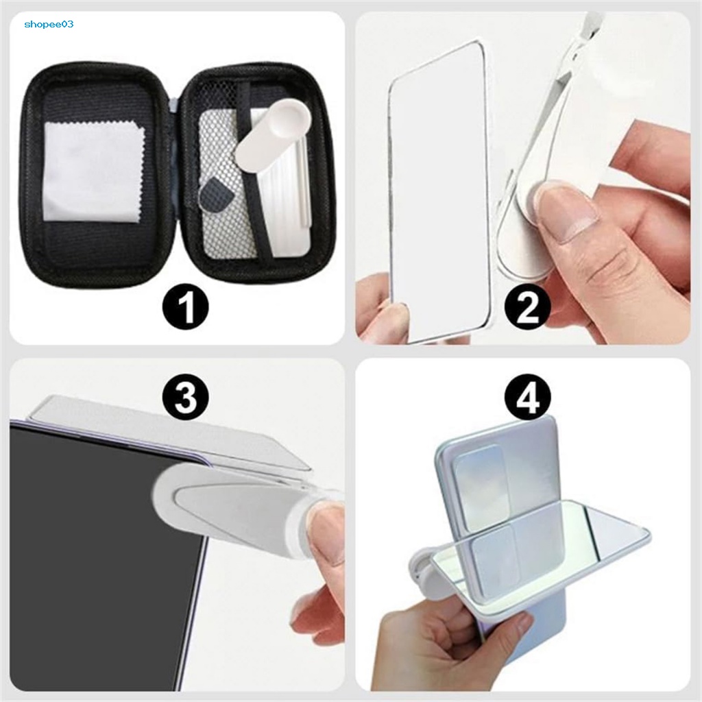 Gương Kẹp Điện Thoại Di Động / Camera Phản Quang Dạng Kẹp Nhỏ Gọn Dễ Lắp Đặt
