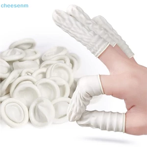 Set 50 / 100 Bọc Ngón Tay Bằng Cao Su Latex Chống Chấn Thương Dùng Một Lần