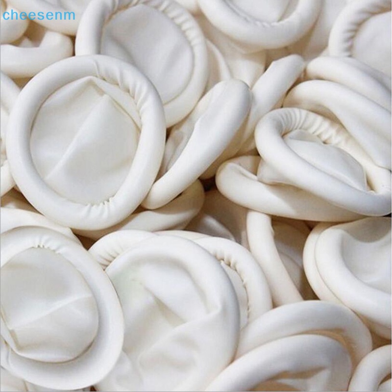 Set 50 / 100 Bọc Ngón Tay Bằng Cao Su Latex Chống Chấn Thương Dùng Một Lần