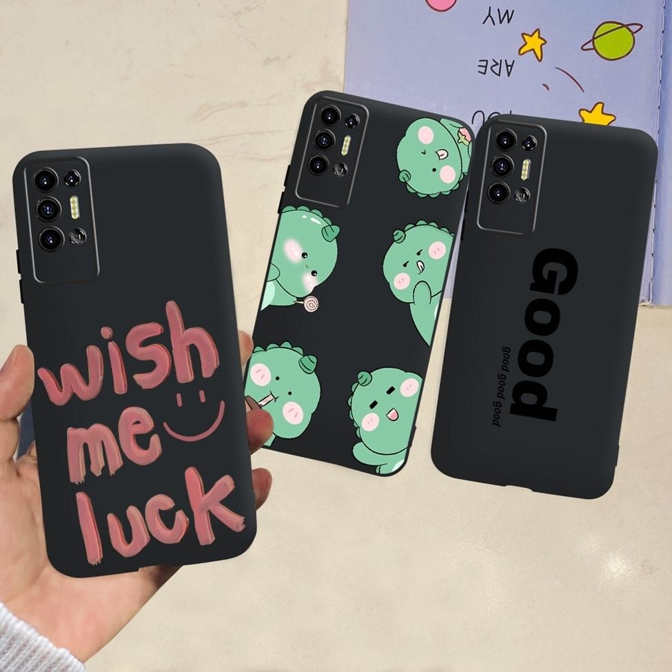 Ốp Lưng Tecno Pova 2 LE7n Chống Sốc Thời Trang Dễ Thương Ngộ nghĩnh Mát Họa Tiết Vỏ Tecno Pova2 Ốp lưng Ốp Lưng TPU Đen