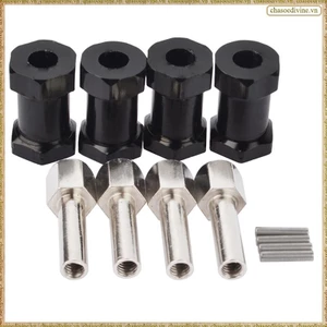 4 Xe RC Nhôm 12Mm Hex Wheel Hub Drive Adapter Nối Dài Bộ Kết Hợp Khớp Nối Cho 1 / 10 RC Bánh Xích Trục SCX10 D90