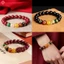 Cinnabar Pixiu Vòng Tay Thiết Kế Cổ Điển Hạt Lắc Tay Quà Tặng Nam Nữ Bùa Trang Sức Tự Nhiên Quyến Rũ Quà Tặng Khắc Vòng Tay Mới