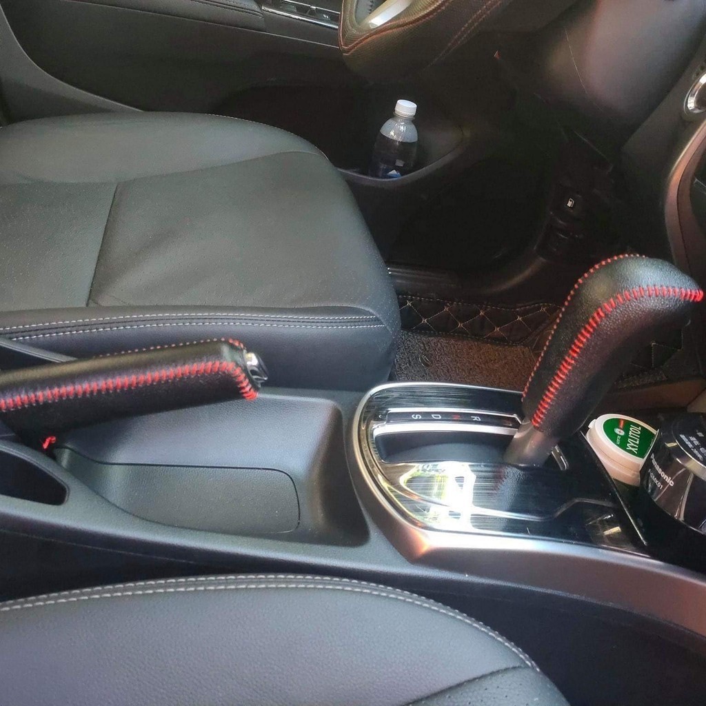 Bọc da cần số & phanh tay xe Honda city (AT) 2016-2020 da thật khâu thủ công
