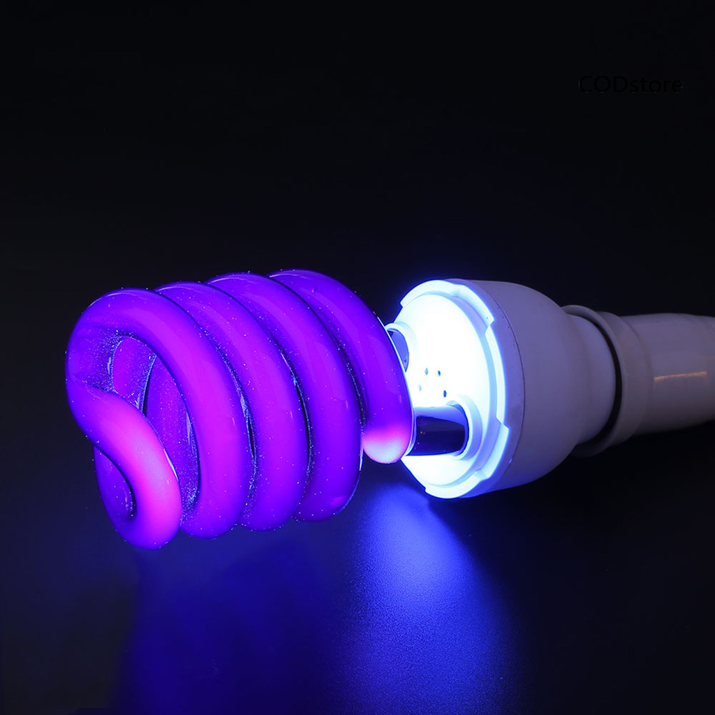 Đèn bẫy côn trùng raya 220V Bóng đèn trang trí Kim loại xoắn ốc UV Đèn huỳnh quang để thu hút côn trùng