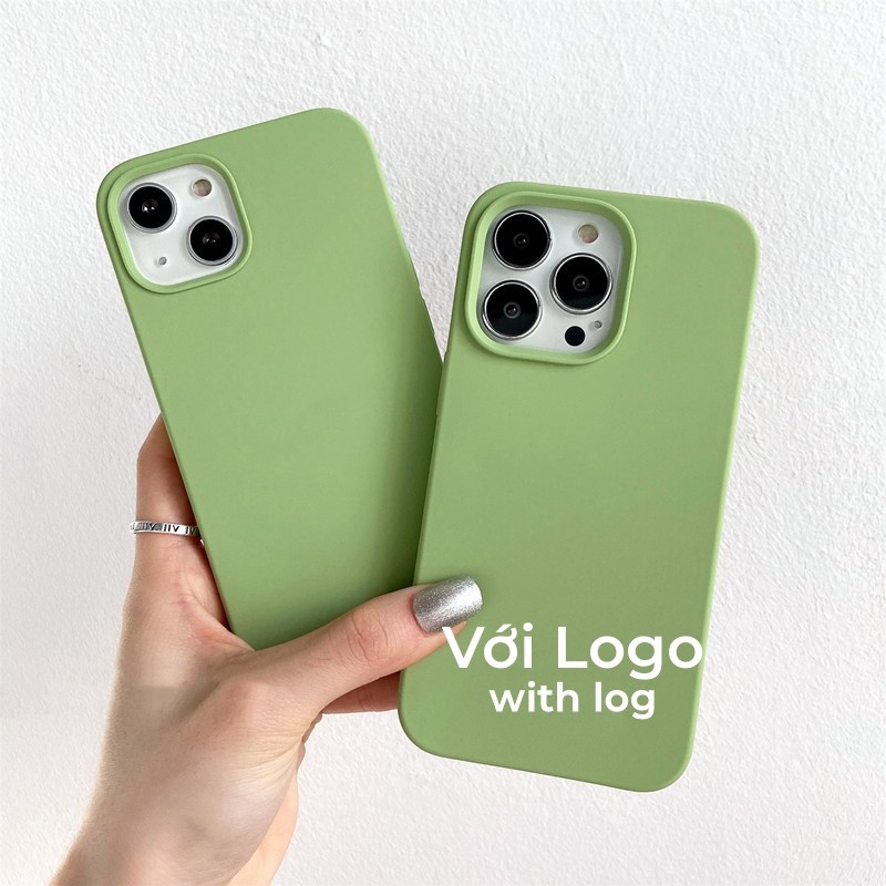 Ốp điện thoại silicon đầy đủ Matcha / Xanh lá cây cho iPhone 17 / 16 / 15 / 14 / 13 / 12 / 11 / Air / Pro Max Xs Max Xr 7P 8Plus mini Plus 7 8 6SP 6S