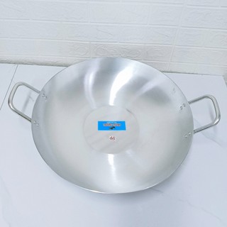 Chảo nhôm 2 quai sâu lòng siêu lớn  dày  nhiều size 38,40,42,44,46,48,50cm - Trường An VN