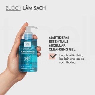 Gel Rửa Mặt Cho Mọi Loại Da - Martiderm Essentials Micellar Cleansing Gel 200ml