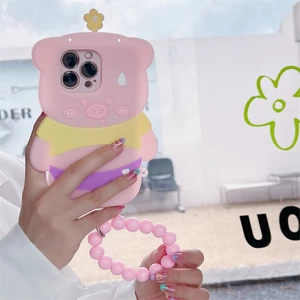 Realme 10 5 6 6S 7 8 9 Pro 9i 8i 7i 6i 5i 5s C17 C15 C12 C11 C21Y C21 C31 C30 C30S C35 C20 C53 C55 Xu hướng thời trang Thiết kế độc đáo Vỏ điện thoại hình heo con dễ thương Vỏ silicon mềm chống sốc