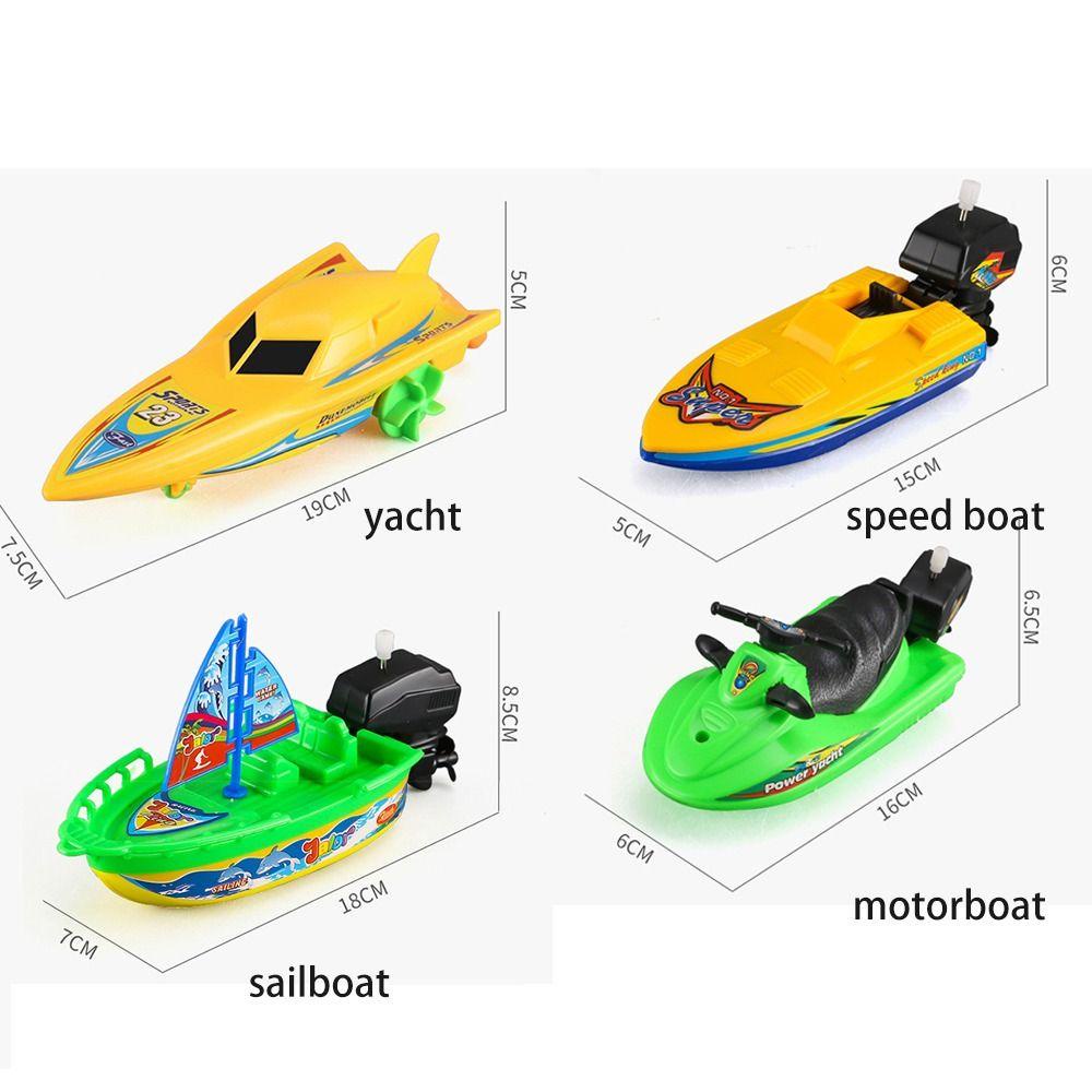 Đồ chơi tắm vòi hoa sen GOODH, Phao trong nước Motorboat Wind Up Toy, Đồ chơi trẻ em Tàu Đồng hồ Tốc độ Thuyền Đồ chơi trẻ em