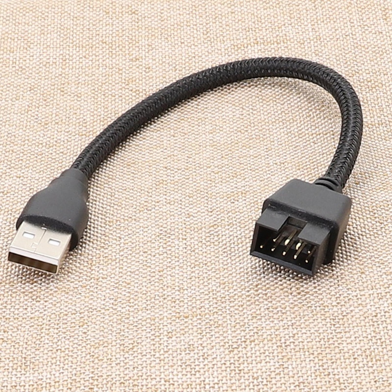 Bt USB A Male to 9 Pin Male PC Mainboard Cáp nối dài dữ liệu bên trong mượt mà