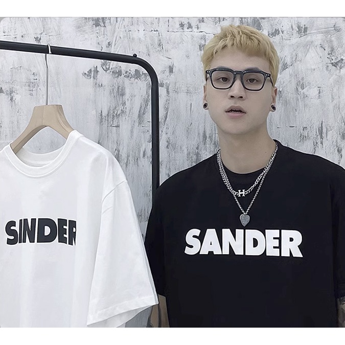 Áo thun Stee Cổ tròn Oversize SANDER ICVCVNI  Unisex Menwear Cotton
