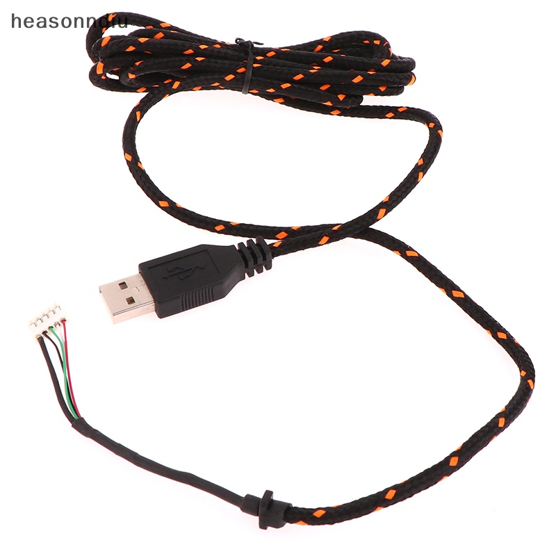 Heasonndu Dây Cáp Chuột USB Nylon Dây Thay Thế Màu Cam, Trắng Cho KANA Dây Chuột Đặc Biệt Thay Thế Tốt Nhất VN