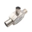 Bộ phân phối ăng-ten loại T / F NOTE1, Đầu nối đồng trục trên không Jack TV, Bộ chuyển đổi bộ chia ăng-ten TV 2 chiều Cắm TV / T Adapter Khớp nối đồng trục