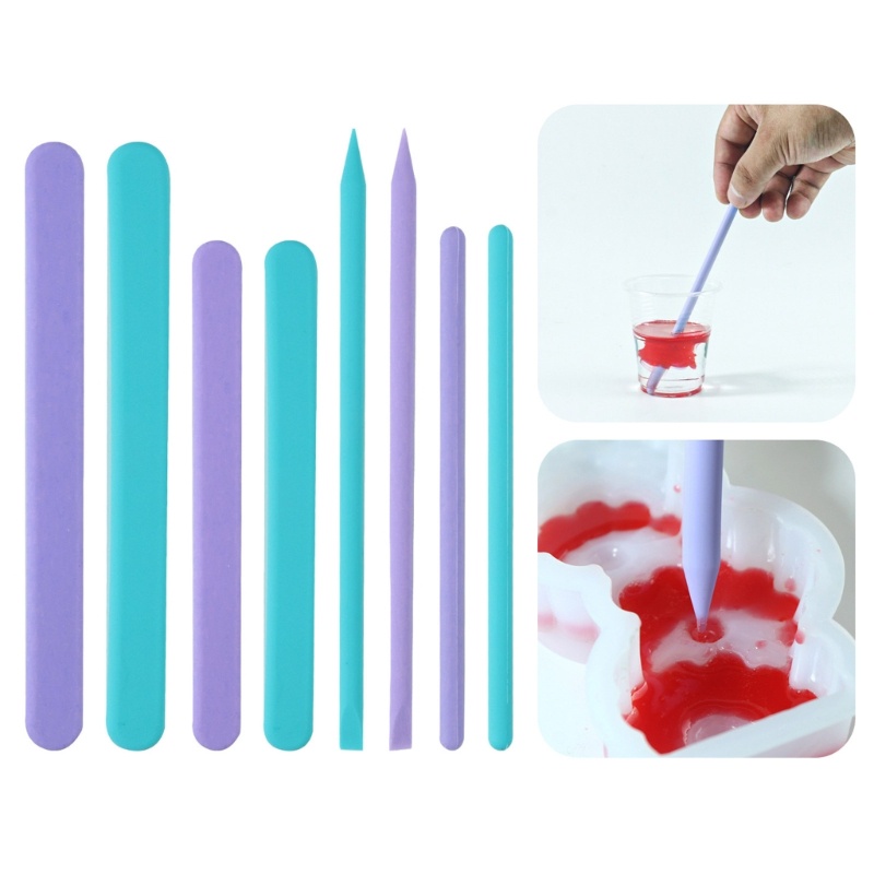 BTM Silicone Khuấy Dính Khuấy Thanh Khuấy Sơn Lỏng Epoxy Trộn Khuấy Cho Thủ Công DIY