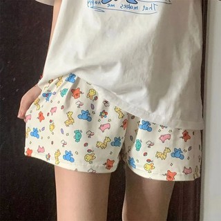 Hoạt Hình Quần Short Ngủ Dáng Rộng Thoáng Khí In Họa Tiết Dễ Thương Thời Trang Mùa Hè Cho Nữ
