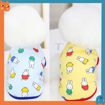 Thú Cưng Thỏ Áo Vest Quần Áo Cho Chó Mới Teddy Chó Thú Cưng Quần Áo Dễ Thương Mỏng Chó Quần Áo Mèo Quần Áo Thú Cưng