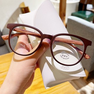 Kính chống ánh sáng xanh mới dành cho nam giới có khung chân hạt gỗ cổ điển và ống kính có thể thay thế