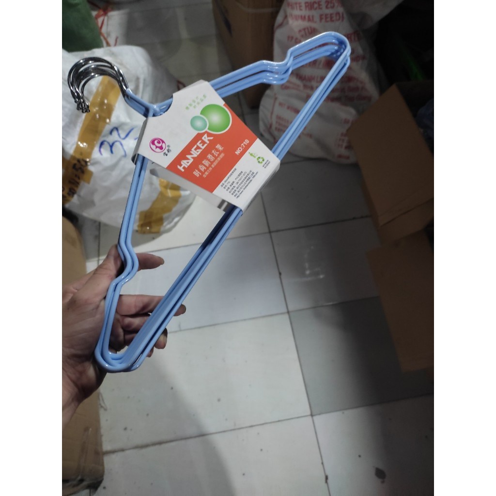 Combo 10 móc treo quần áo-mắc nhôm bọc nhựa - hàng cao cấp người lớn-trẻ em.  - Gia Dụng Anh Thu