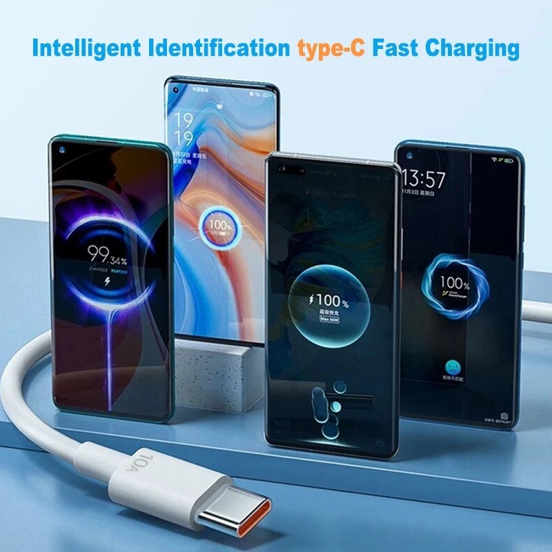 Cáp sạc nhanh 120W 10A USB -C / Dây điện thoại di động truyền dữ liệu tốc độ cao / Dây sạc nhanh Type C