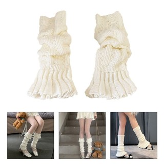 Hum Vớ Dệt Kim Dài Tới Mắt Cá Chân Giữ Ấm Mùa Đông Phong Cách harajuku Lolita Dành Cho Nữ