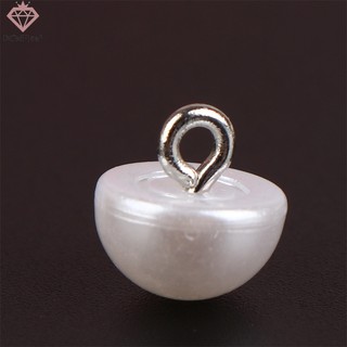 [PCWKKef] 10 Cái 10mm / 12mm Nấm Giả Nhựa Áo Sơ Mi Hình Bán Nguyệt Ngọc Trai Nút Chân Cho Quần Áo May Trang Trí DIY Mới