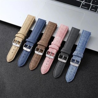 Dây Đồng Hồ Đeo Tay 10-22mm 10mm 12mm 14mm 16mm 18mm 20mm 22mm y2k Bằng Vải denim Phong Cách Cổ Điển Dành Cho Nữ
