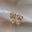 Bông Tai Mạ Bạc 925 Hình Giọt Nước Đính Đá zircon Sang Trọng