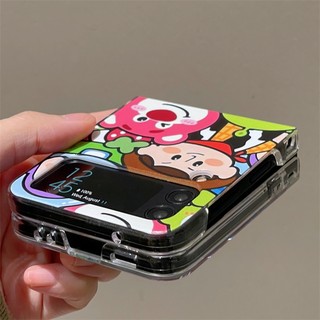 Bao Da Điện Thoại Họa Tiết Người Ngoài Hành Tinh Cho samsung galaxy z flip 5 z flip 4 z flip 3 zflip3 zflip4 zflip5 Ốp