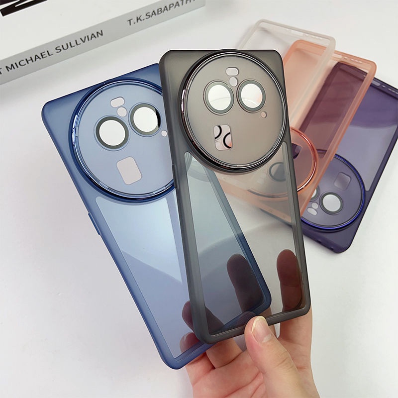 Dành Cho OPPO Find X6 / X6 Pro Matte Ốp Lưng Silicon Trong Suốt Bảo Vệ Ống Kính Máy Ảnh