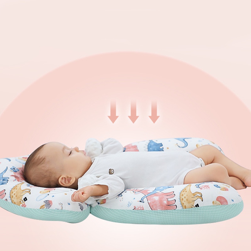Gối Chữ U Cho Bé Sơ Sinh Có Dây Rút Điều Chỉnh 3 Đầu , Gối Chống Bẹp Đầu Cao Cấp Giúp Bé Sơ Sinh Ngủ Ngon Cho Bé